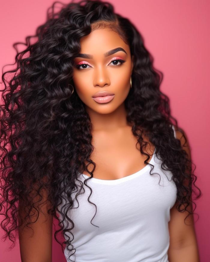 Brazilian Deep Wave Brazilian Curly Hair Bundles Deep Wave Hair Extensions CandyLux Virgin Hair Boutique